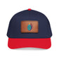 Leather Patch Baseball Cap — Retro Grenade Patch Hat