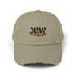 Distressed Coffee Bean Cap — Java Logo Dad Hat Hats Printify Light Olive One size