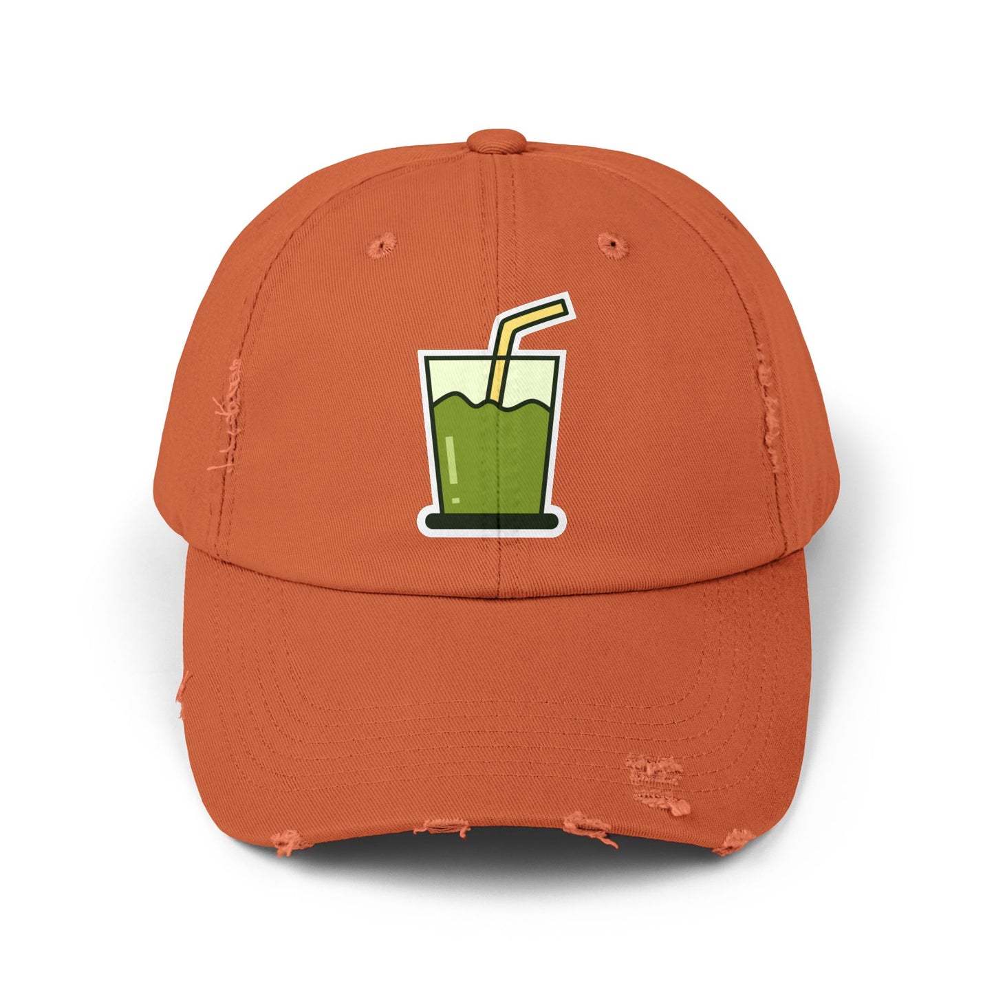 Unisex Distressed Cap Hats Printify Burnt Orange One size