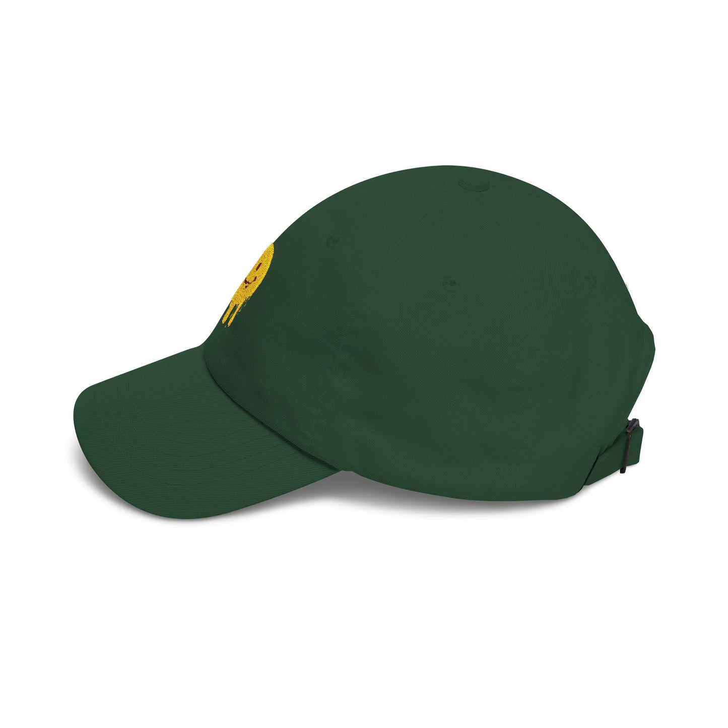 Smiling Melt Dad Cap — Dripping Smiley Embroidered Baseball Hat