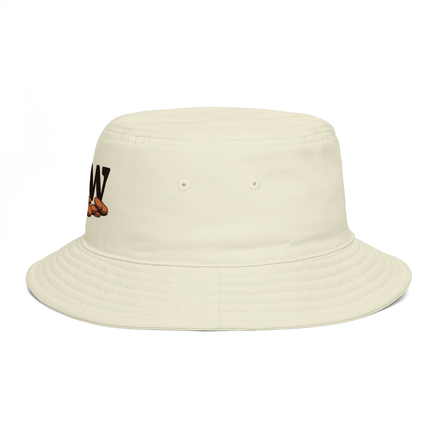 Bucket Hat — 'Jew' Logo with Bagels Embroidery | Retro Jewish Food Pride Cap