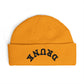 Cuff Beanie — 'DRUNK' Embroidered Cuffed Knit Hat (Streetwear Winter Beanie)