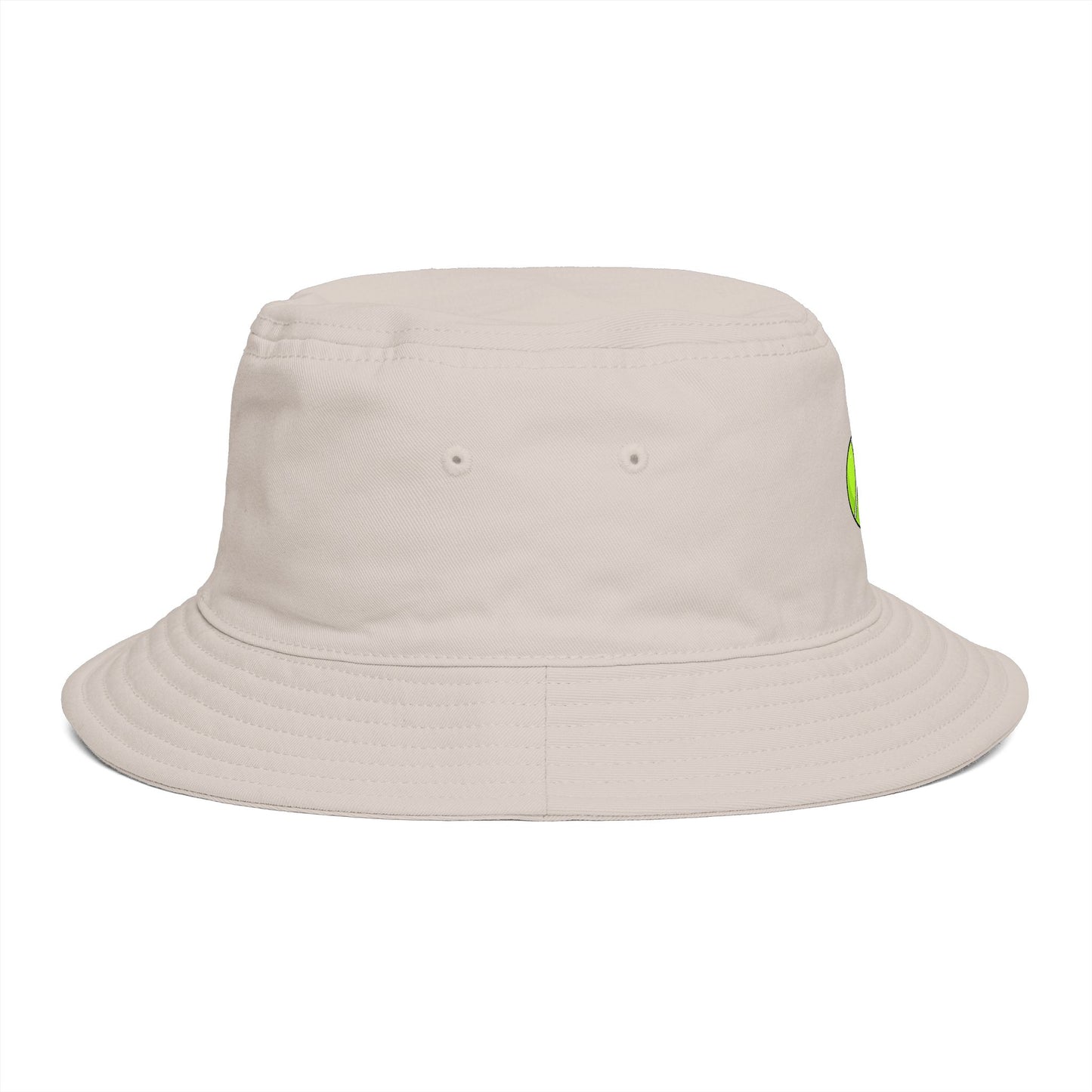 Tennis Ball Brown Bucket Hat — Retro Sport Casual Sun Hat