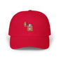 Dad Cap - Floral Lighter Patch Embroidered Baseball Hat Hats Printify Cranberry One size