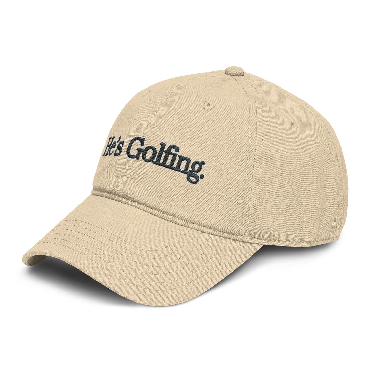 He's Golfing Washed Baseball Cap – Casual Golf Hat for Men