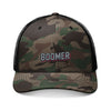 Camouflage Trucker Hat — Embroidered "Boomer" Patch Hats Printify One size Camo Black