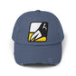 Unisex Distressed Cap Hats Printify Scotland Blue One size
