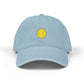 Embroidered Tennis Ball Denim Hat — Casual Sports Cap for Tennis Fans Hats Printify One size Light Blue