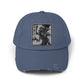 Unisex Distressed Cap Hats Printify Scotland Blue One size