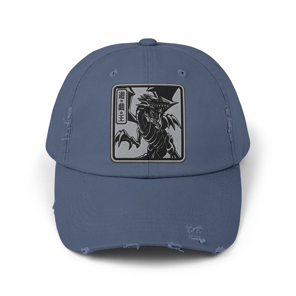 Unisex Distressed Cap Hats Printify Scotland Blue One size