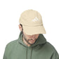 Distressed Mountain Hat — Minimal White Peak Embroidered Cap Hats Printify