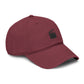 Washed Baseball Cap with Film Clapper Embroidery – Vintage Crew Hat for Filmmakers & Movie Fans Hats Printify
