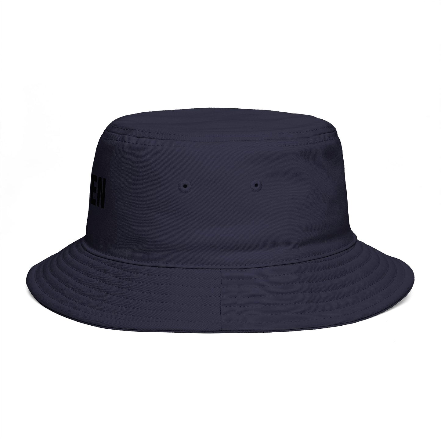 Karen Bucket Hat — Bold Name Embroidered Casual Cotton Sun Hat