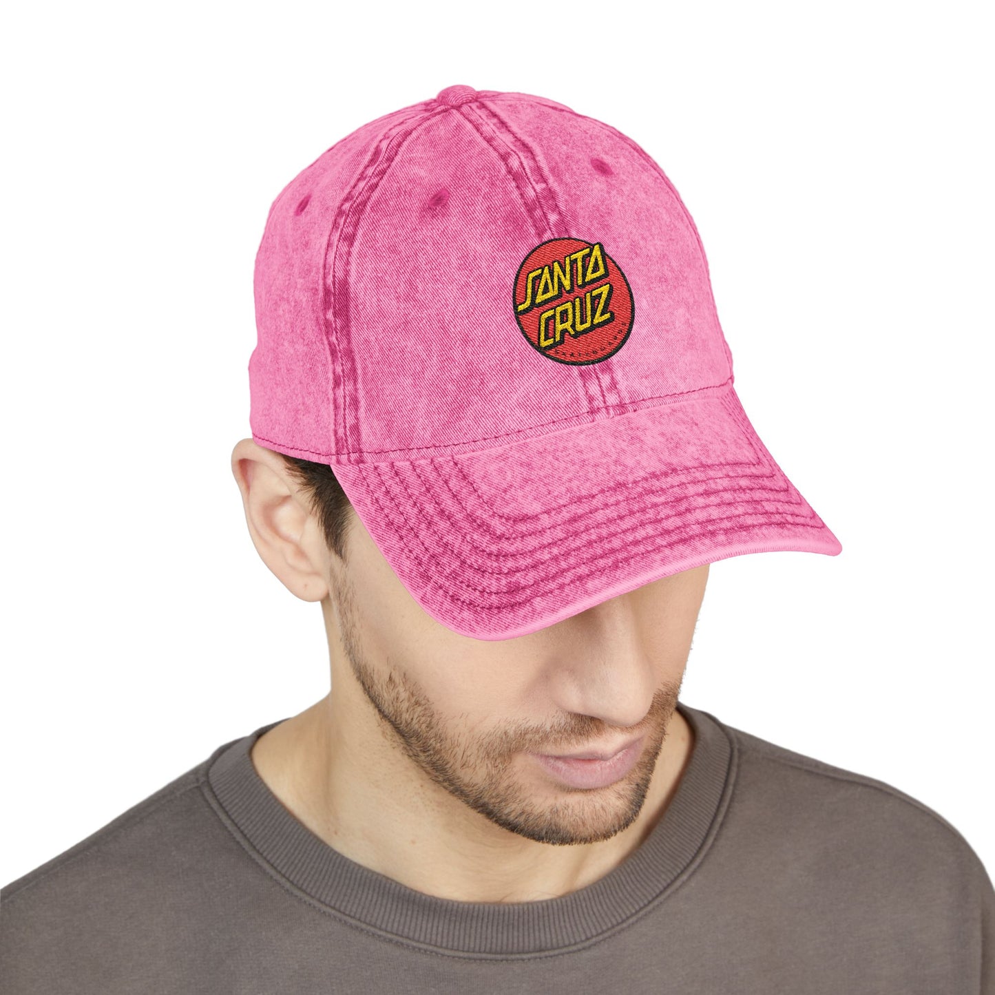 Vintage Embroidered Cap — Santa Cruz Retro Baseball Hat