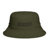 Godspeed Bucket Hat — Retro Script Embroidered Brown Sun Hat Hats Printify One size Army