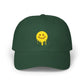 Smiling Melt Dad Cap — Dripping Smiley Embroidered Baseball Hat Hats Printify Spruce One size