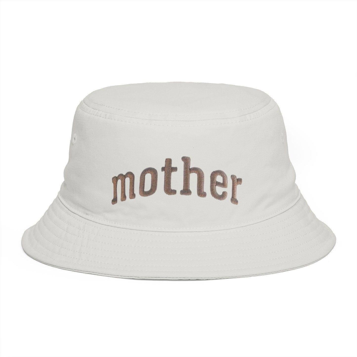 Mother Embroidered Bucket Hat — Cozy Retro Mom Statement Hat