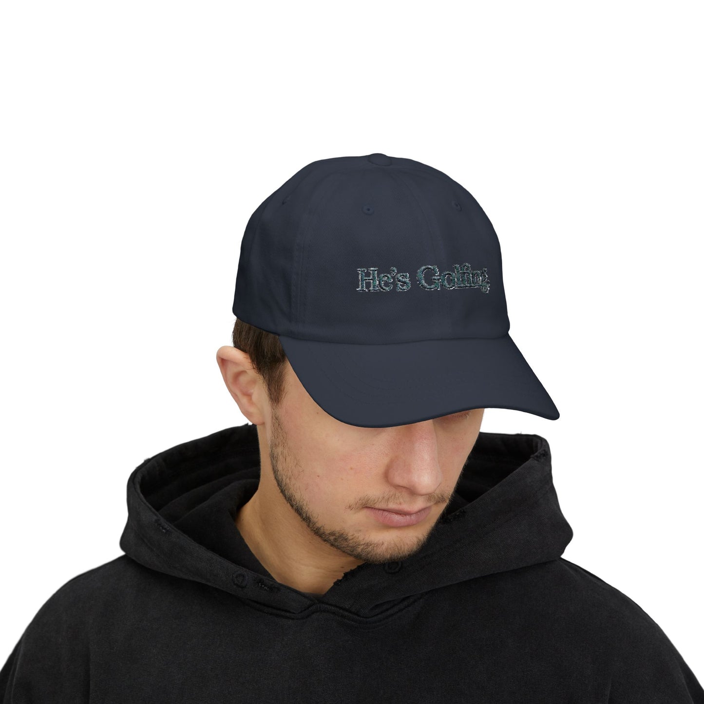 He's Golfing Dad Cap – Embroidered Golf Hat for Golf-Loving Dads