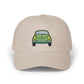 Vintage Green Beetle Dad Cap — Retro Car Baseball Hat Hats Printify Stone One size