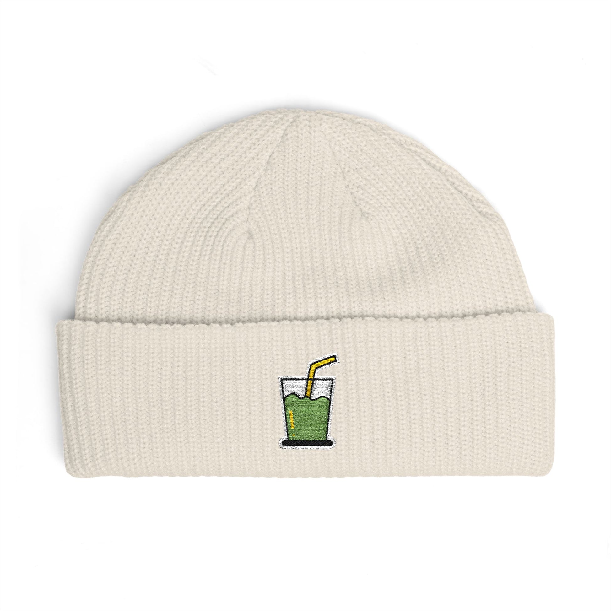Cuff Beanie Hats Printify One size Ecru
