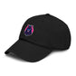 Embroidered Neon Samurai Baseball Cap — Washed Cotton Hat Hats Printify
