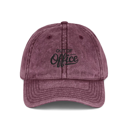 Vintage Cap (Embroidery) Hats Printify One size Maroon