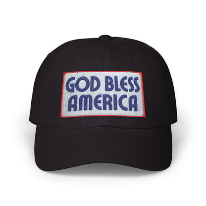 God Bless America Dad Cap — Patriotic Embroidered Baseball Hat