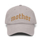 Mother Glitter Washed Baseball Cap — Sparkle Mom Hat for Mother's Day & Gifts