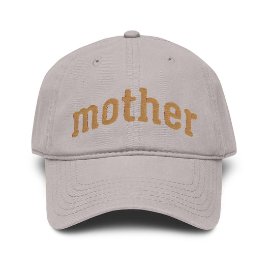 Mother Glitter Washed Baseball Cap — Sparkle Mom Hat for Mother's Day & Gifts Hats Printify One size Gray
