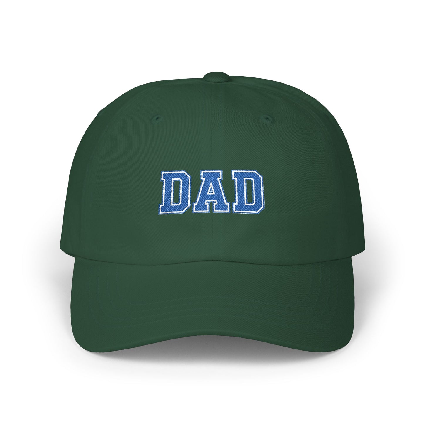 DAD Embroidered Classic Dad Cap – Vintage Varsity Baseball Hat for Fathers Hats Printify Spruce One size