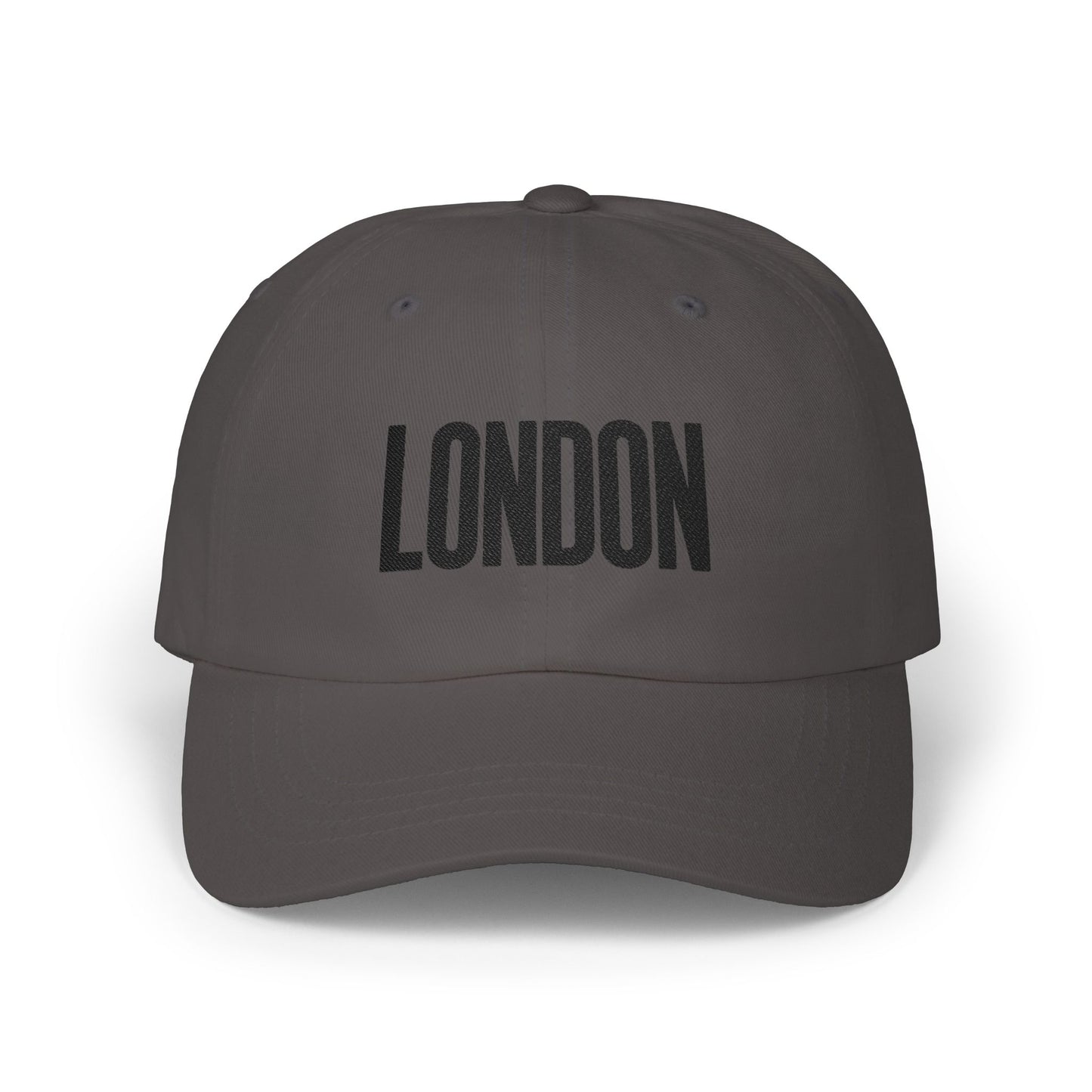 London Embroidered Dad Cap Hats Printify Dark Grey One size