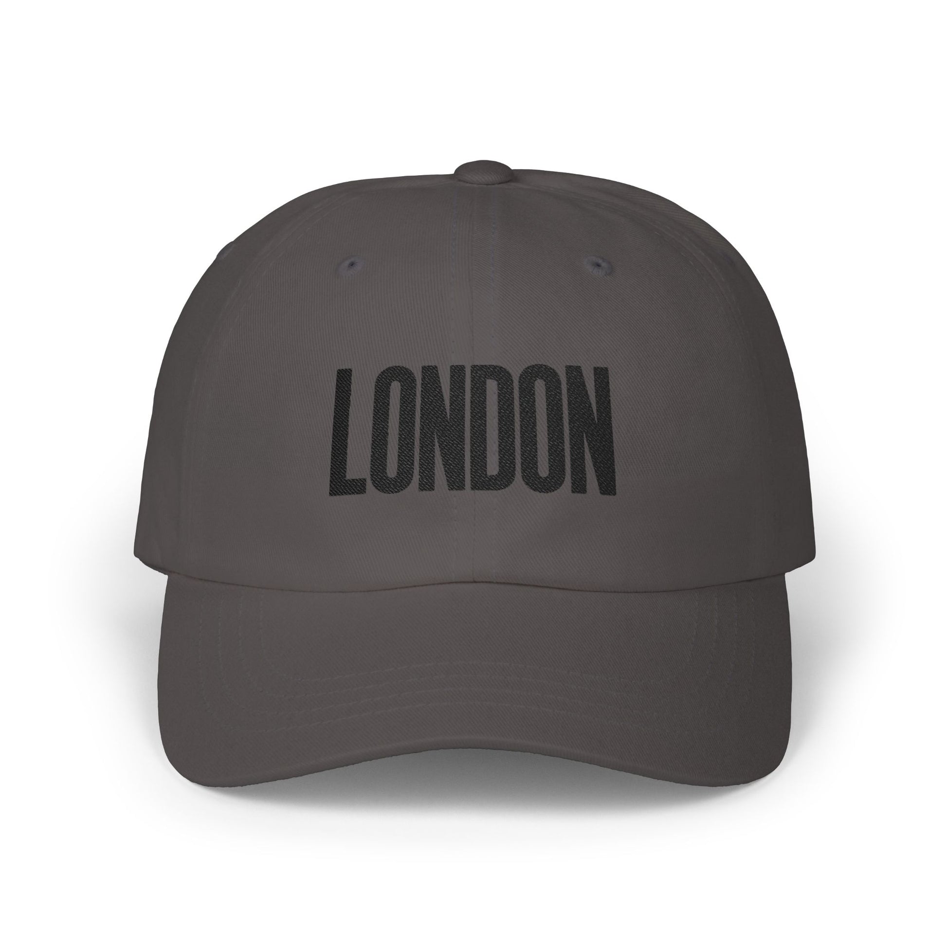 London Embroidered Dad Cap Hats Printify Dark Grey One size