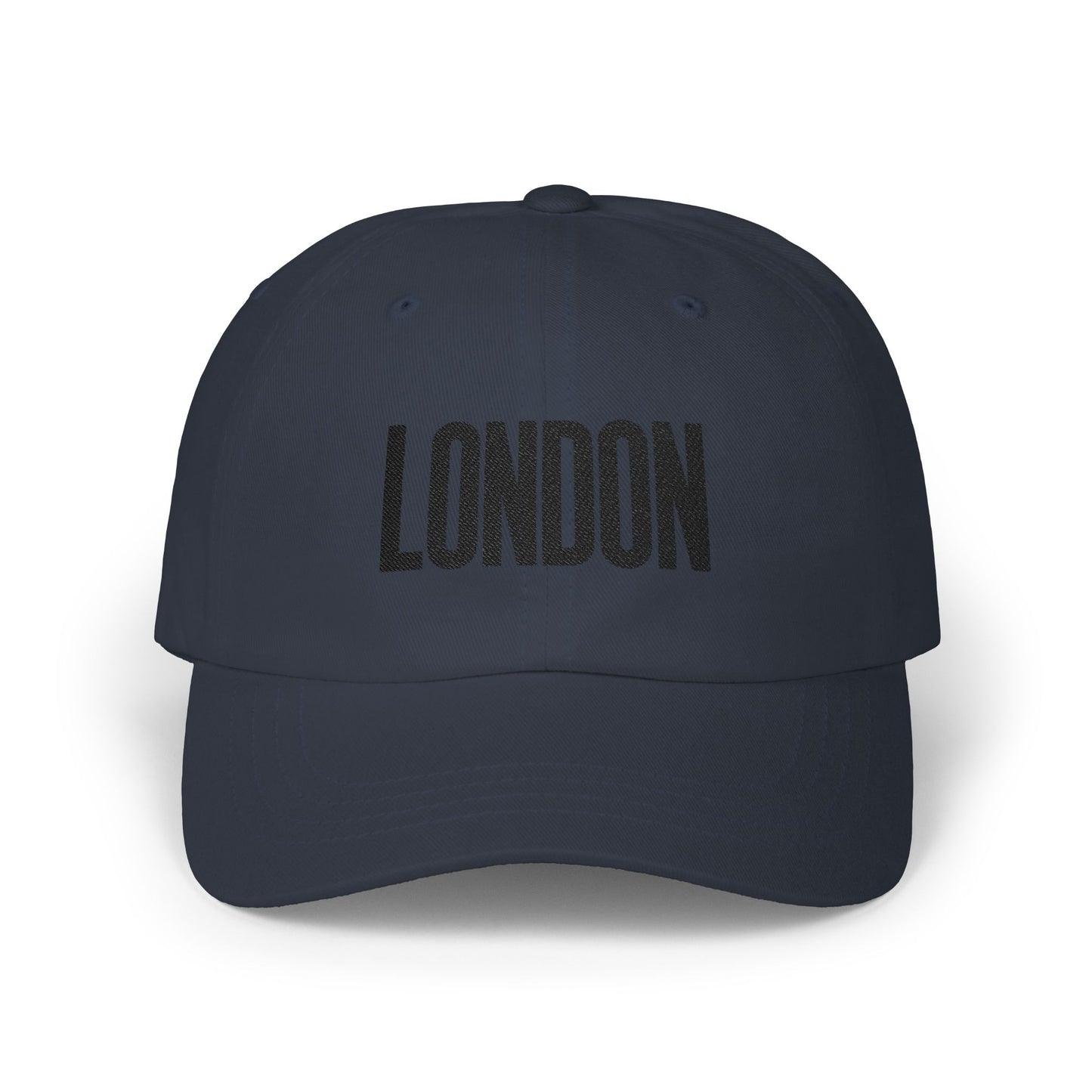 London Embroidered Dad Cap Hats Printify Navy One size