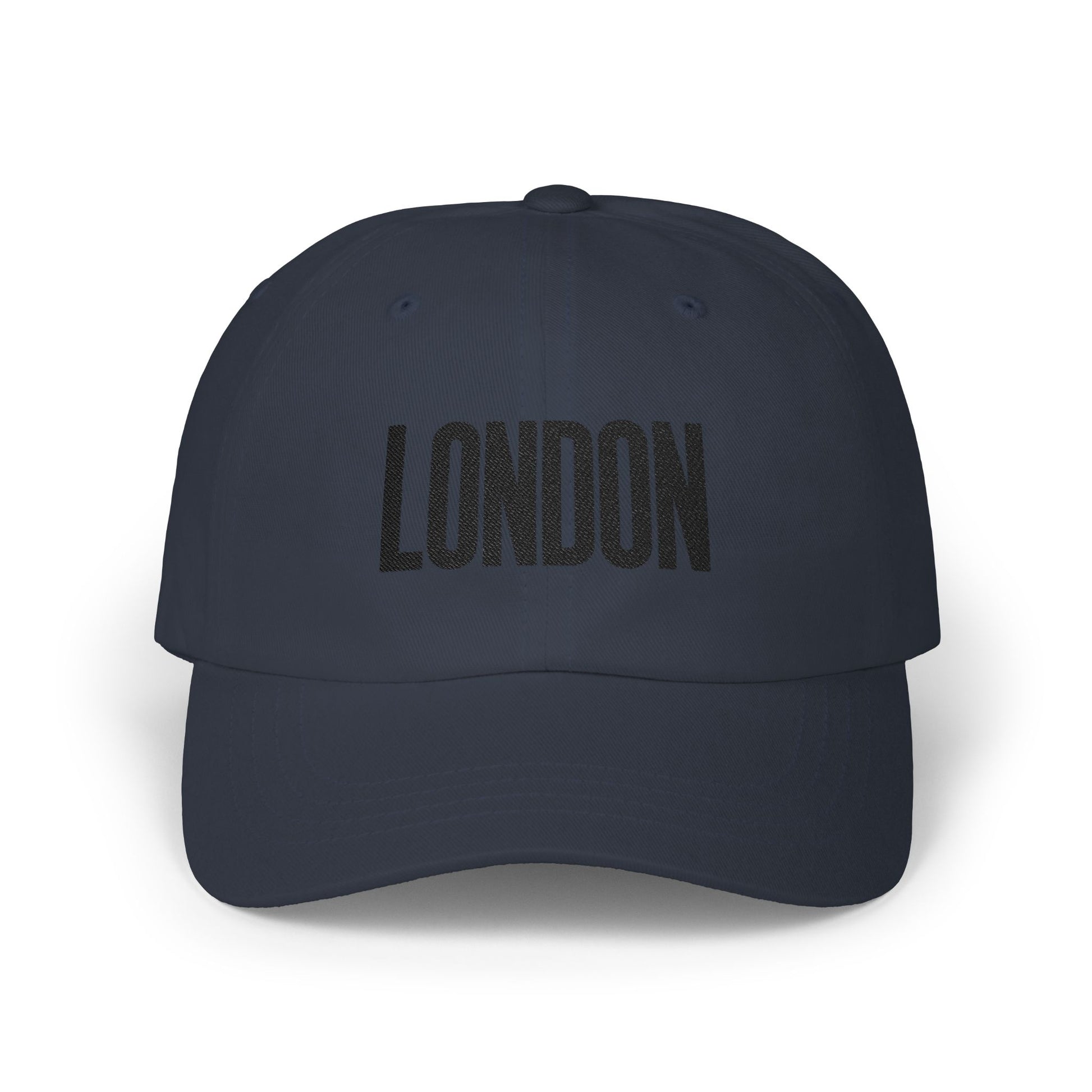 London Embroidered Dad Cap Hats Printify Navy One size