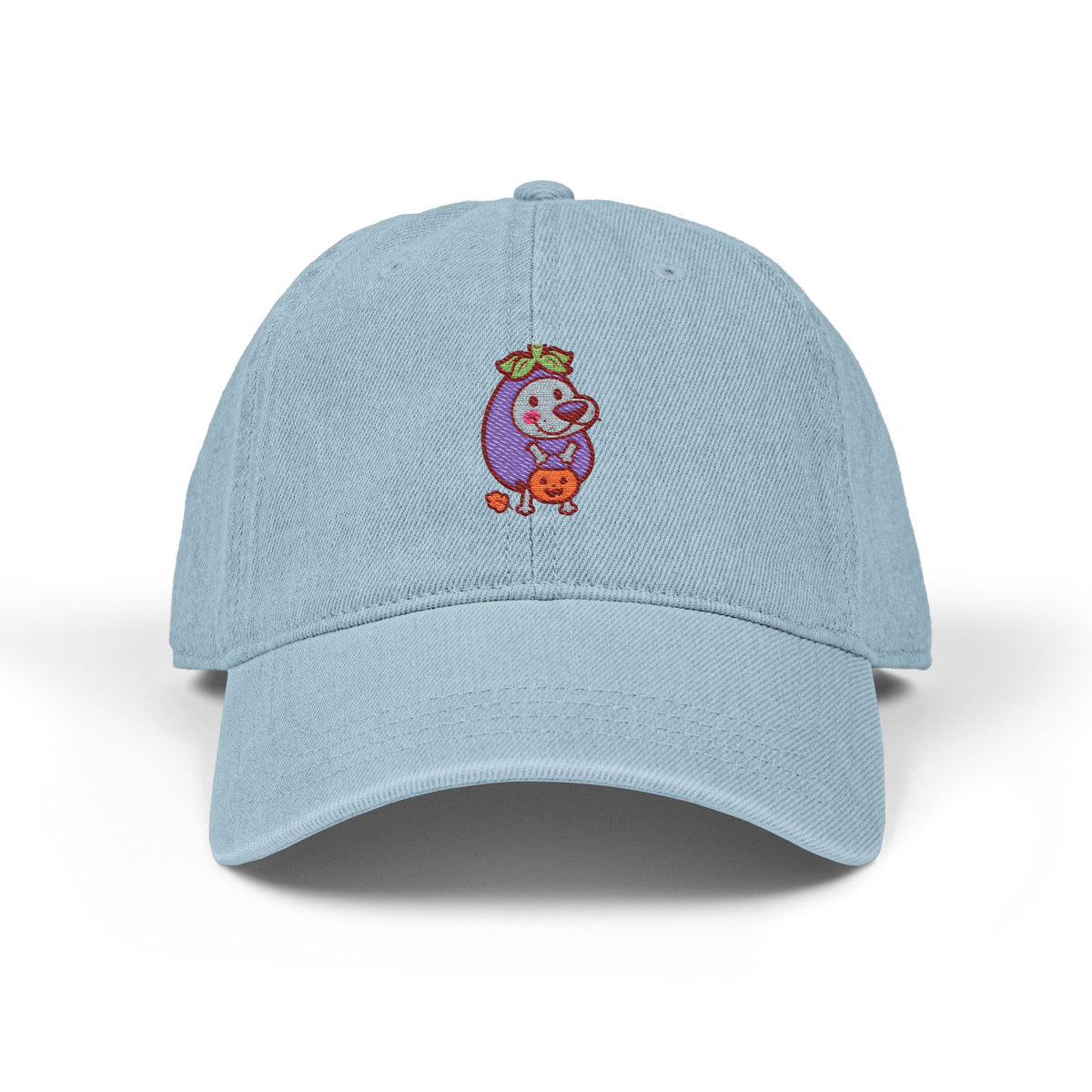 Little Trickster – Halloween Embroidered Cap Hats Printify One size Light Blue