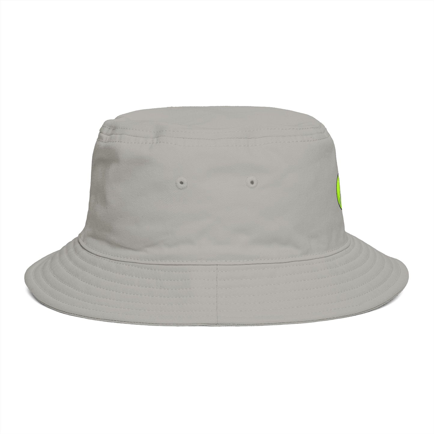 Tennis Ball Brown Bucket Hat — Retro Sport Casual Sun Hat