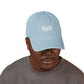 Hustle Embroidered Denim Hat — Casual Adjustable Baseball Cap Hats Printify