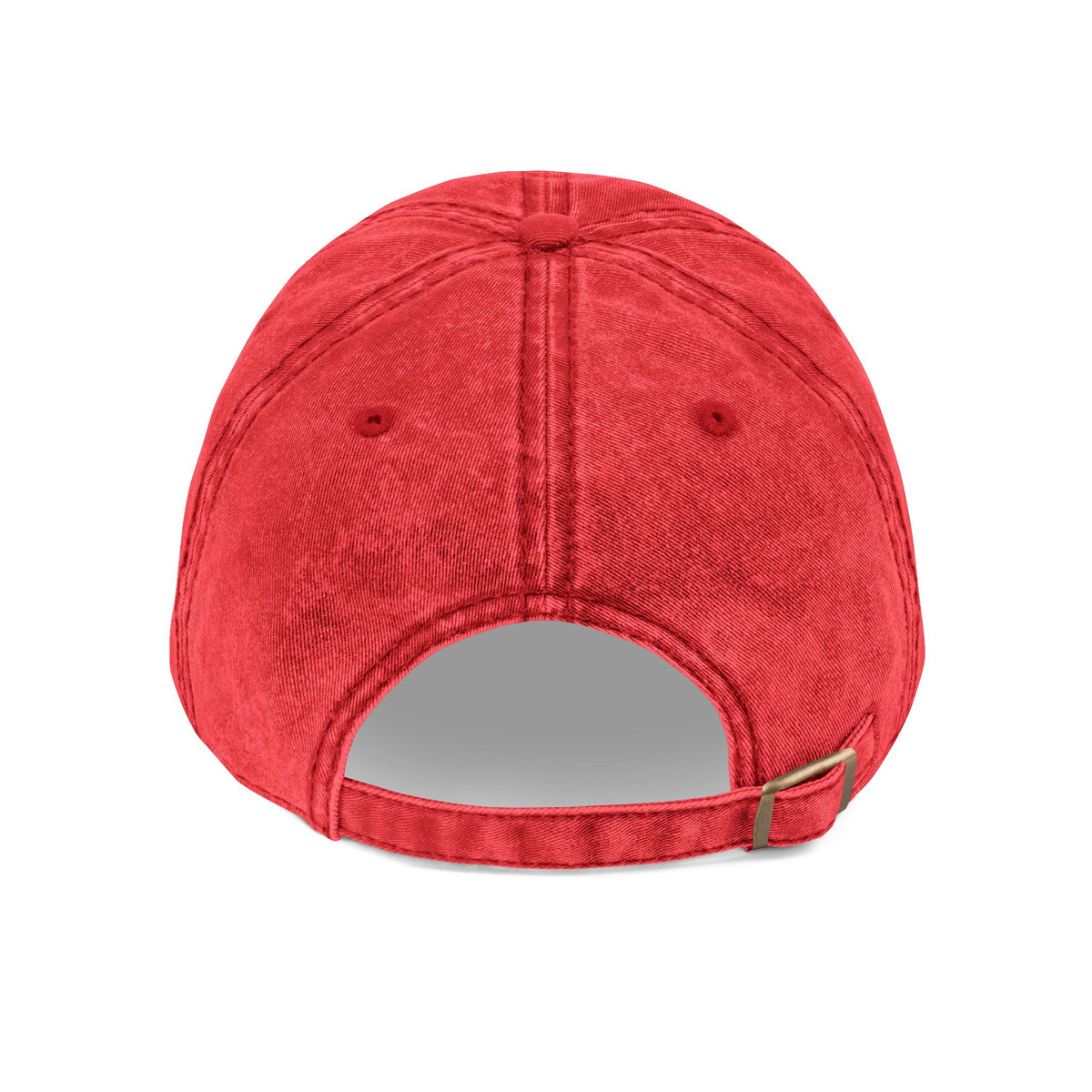 Vintage Embroidered Mountain Cap — Washed Red Dad Hat Hats Printify