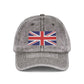 Vintage Union Jack Embroidered Cap Hats Printify One size Charcoal Grey