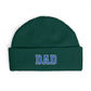 Dad Cuff Beanie — Embroidered Varsity Logo Knit Hat for Fathers, Gift for Dad Hats Printify