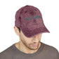 He’s Golfing Embroidered Vintage Cap — Washed Red Golf Dad Hat