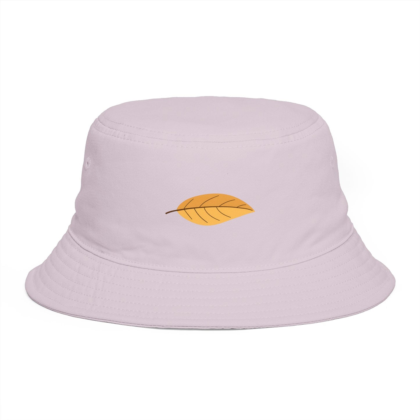 Autumn Leaf Bucket Hat — Brown Fall Outdoor Sun Hat