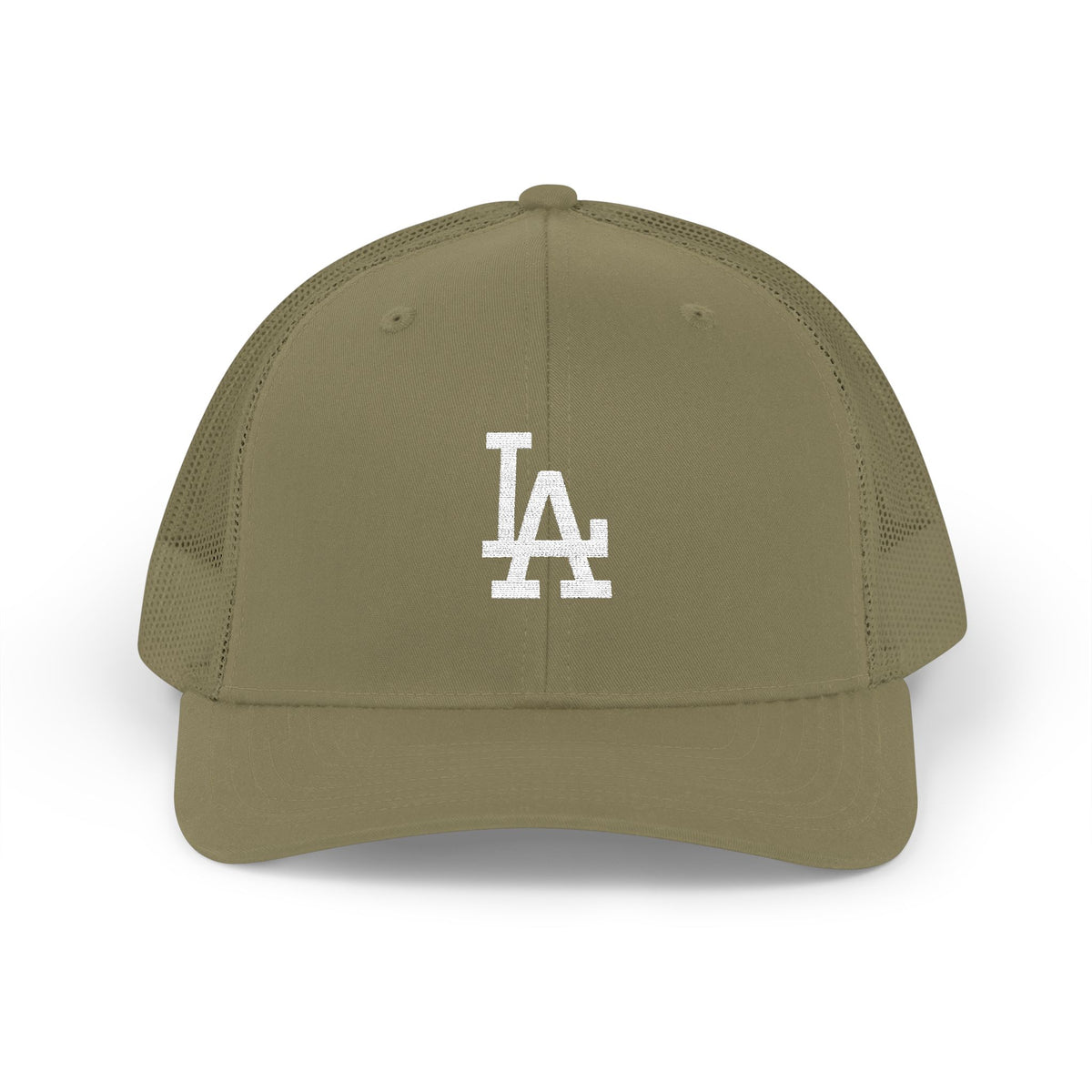 Embroidered LA Logo Snapback Trucker Cap Hats Printify