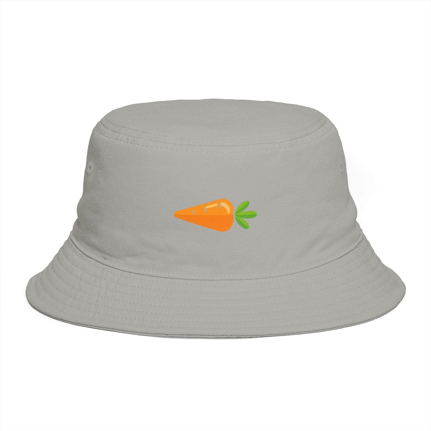 Carrot Emoji Bucket Hat — Cute Vegetable Graphic Summer Hat Hats Printify One size Storm