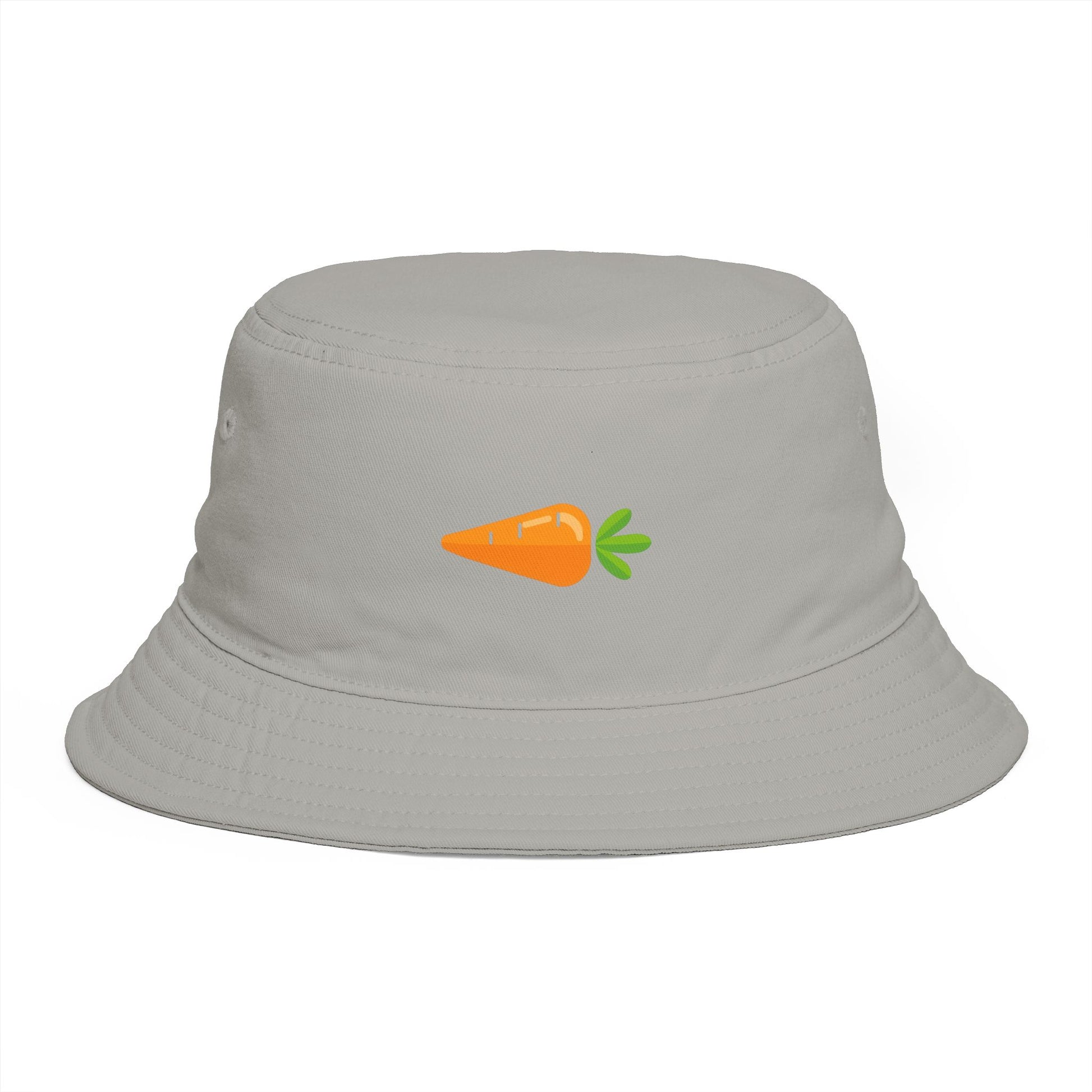 Carrot Emoji Bucket Hat — Cute Vegetable Graphic Summer Hat Hats Printify One size Storm