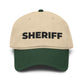 Sheriff Floral Embroidered Baseball Cap Hats Printify One size Dark Green / Khaki