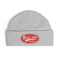 Cuff Beanie - 'Been Wild' Retro Patch Knit Hat (Casual Streetwear, Winter Gift)