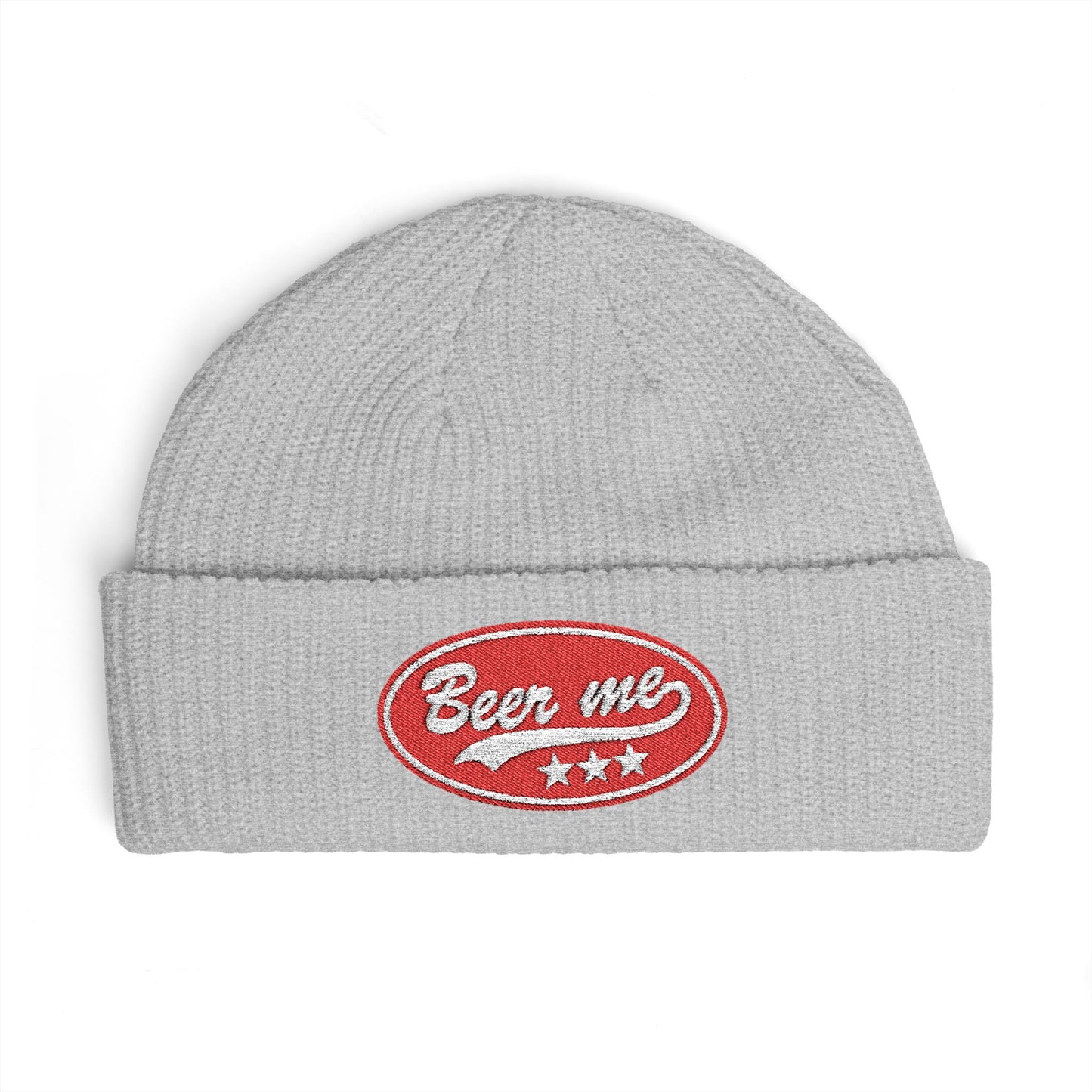 Cuff Beanie - 'Been Wild' Retro Patch Knit Hat (Casual Streetwear, Winter Gift)