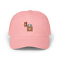 Dad Cap - Floral Lighter Patch Embroidered Baseball Hat Hats Printify Pink One size