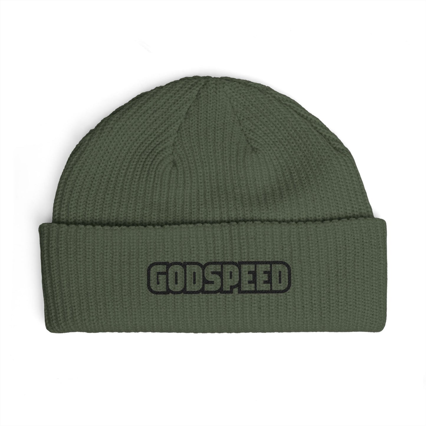 Godspeed Embroidered Cuff Beanie Hats Printify One size Cypress